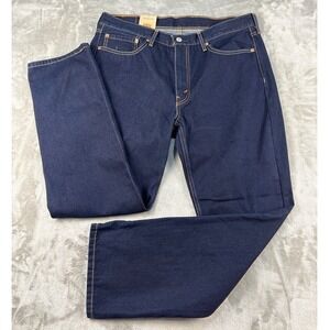 Levi's Jeans Mens 36x30 514 Straight Indigo Dark Wash Denim NEW